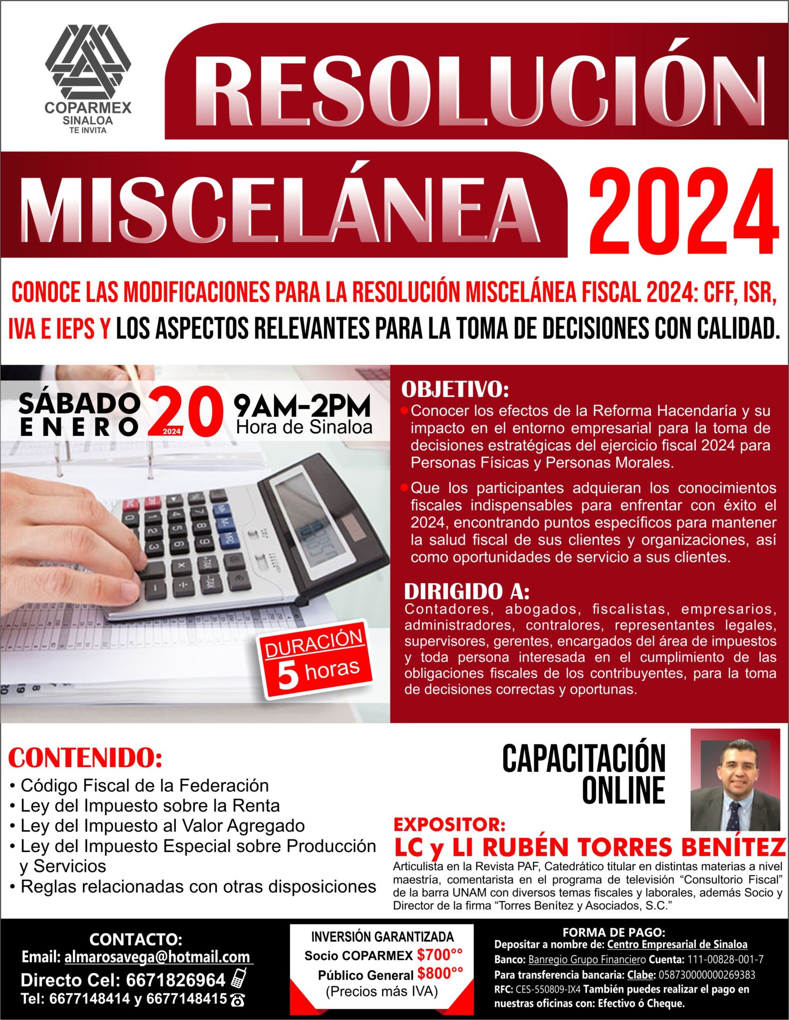 RESOLUCIÓN MISCELÁNEA FISCAL 2024 : Coparmex Sinaloa